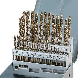 51pcs麻花钻头51件16mm-手电钻铁板金属打孔高速钢含钴KVO钻套组