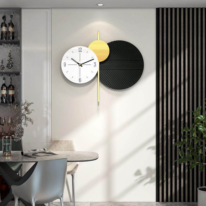 挂钟轻奢尚家用2023款现代简约大餐气钟表创意时钟时装饰新YH2303