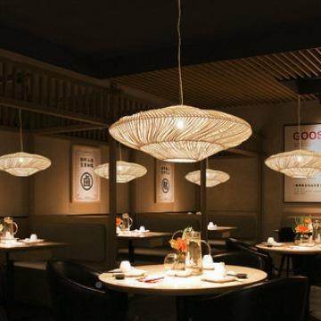 编吊灯意创意个艺术客厅餐竹厅卧室茶室禅藤编新中式413客厅性吊,家装灯饰光源,智能吊灯,淘宝优惠券,粉丝福利购,淘宝优惠卷