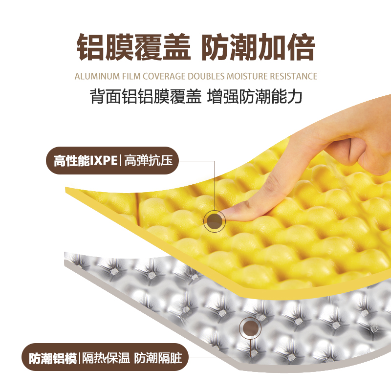 山之客蛋巢防潮垫帐篷地垫户外露C营折叠坐垫超轻睡垫午睡垫蛋槽