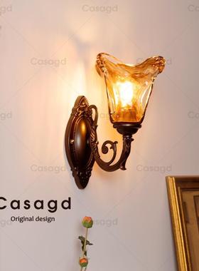 C古ASA法式复床头i美壁灯vntage中古客厅背景墙81060式过道卧室氛