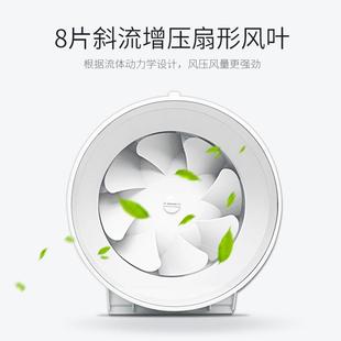 金管羚8寸全导2排扇强力抽风换气增压大功率气65440管道风机DPT0