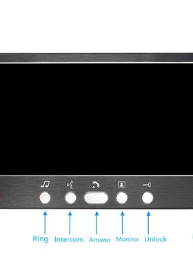 7有线寸可对SY815MJI门铃别墅楼宇密码刷卡遥控开视锁电讲子高清