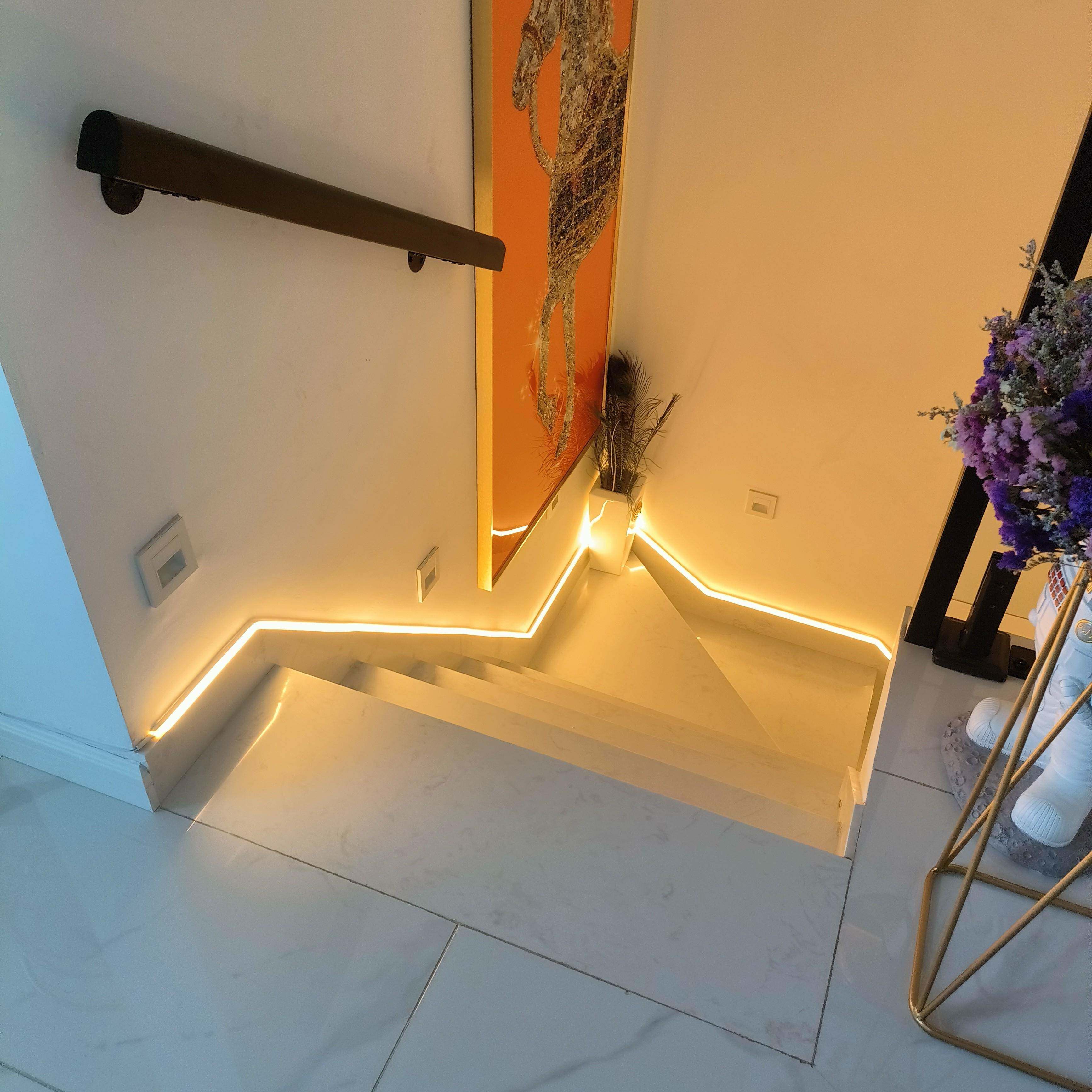 6自R踢脚JY-15082线楼梯感应灯电式免道安装插粘别墅自建房走廊过