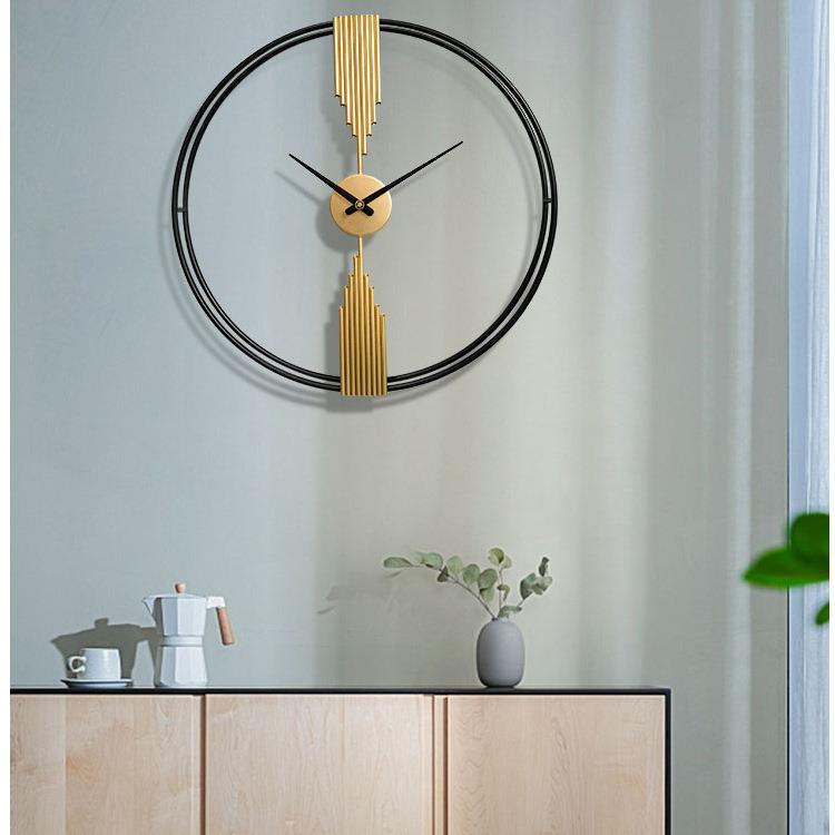 现代时YX0802尚艺术挂西钟家用简静音创时意钟班牙客厅玄关约壁饰