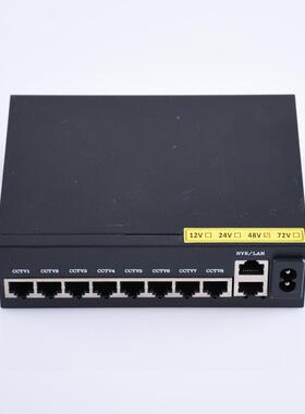 10口百兆82739POE换机488V供+电监控网络无交线AP厂家457供电