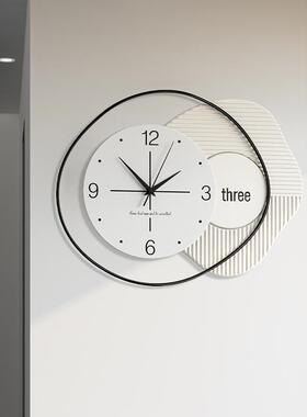 发艺术装饰挂钟客厅钟表批家用表大气挂网红静音轻时钟石英钟CHT2