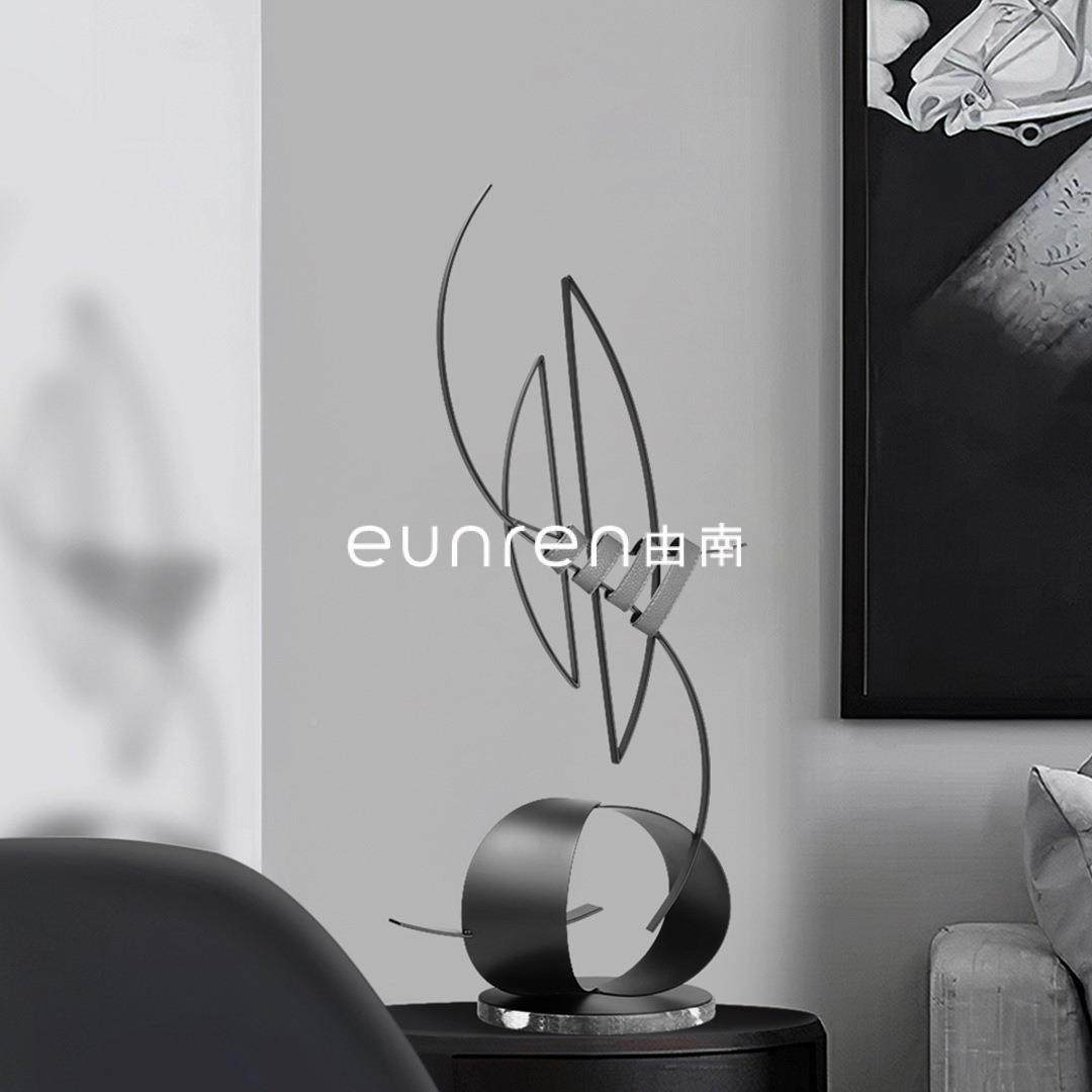 由南现代金属创意一风WWN顺造型寓意帆摆家居酒店玄大堂关国风艺