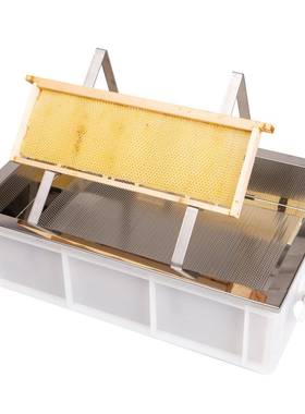 养用巢脾搁蜜架不锈钢起刮蜂收52698割蜜盘蜂蜜漏蜜接蜜盘纳箱3件