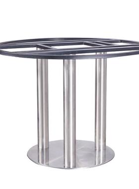 咖啡DB-A034桌西餐厅方脚形台餐加厚不锈钢拉餐桌脚丝架桌腿支架