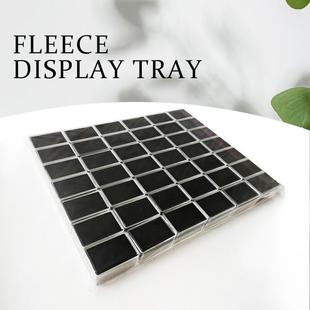 珠宝裸石彩子收裸钻宝戒面盒包装展示纳盒收藏塑料方形透明TXA样