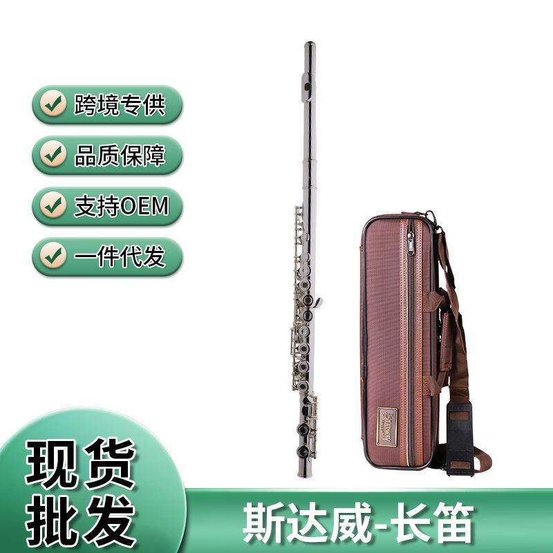 starway斯达威长笛管乐队演奏初学笛子专业乐器成人学生镀银长笛
