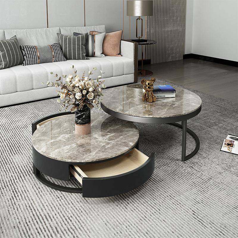 意式轻奢岩板茶几圆形高低组合小户型客厅可伸缩带抽屉收纳茶几桌,纺织面料/辅料/配套,纺织机械配件,淘宝优惠券,粉丝福利购,淘宝优惠卷