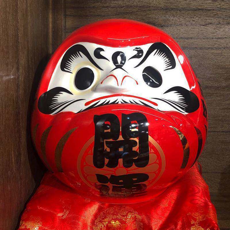 大号达摩日式陶瓷开运达摩存钱罐寿司店装饰摆件日系风格祖师达摩