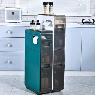 17cm夹缝柜家用厨房储物置物架卫生间厕所缝隙柜子边窄形收纳柜