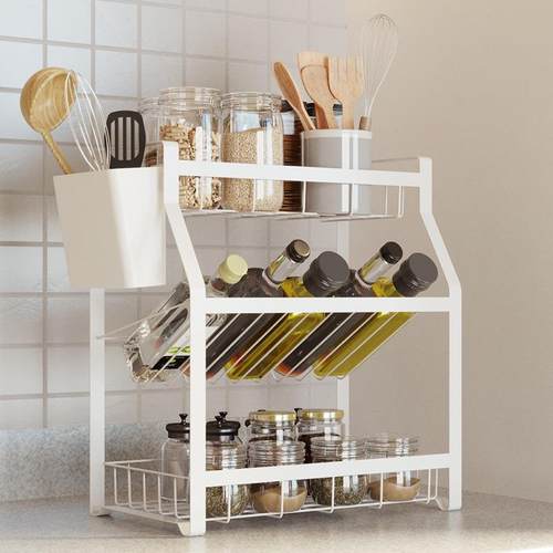 厨调料置物架台面多层厨房用家品大房全油盐酱醋收纳佐料用TL3518