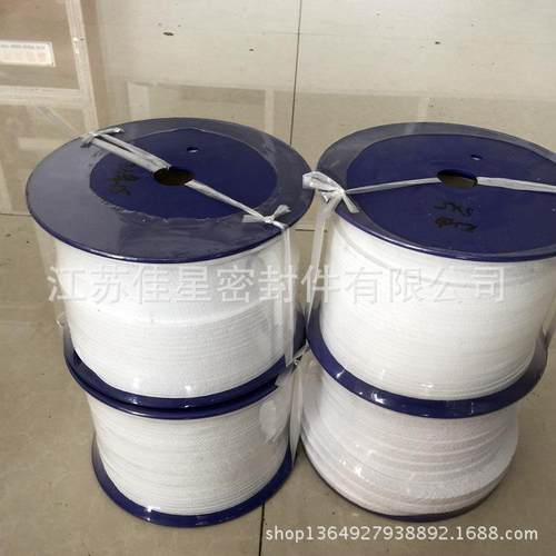 碱四大量销售食品级四氟根销售耐酸297盘无油白氟盘根