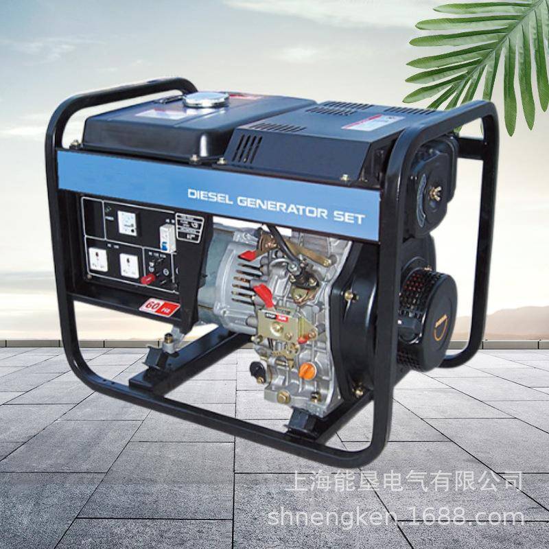 柴发电机组57油/无品牌/8KW单相220VV三相电38/0小型开架家用