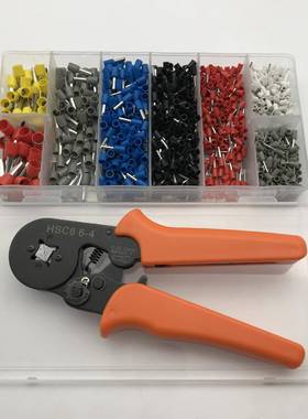 线【乐清压线钳子电工冷压管型端接】橙色4边钳针线鼻子压接钳夹