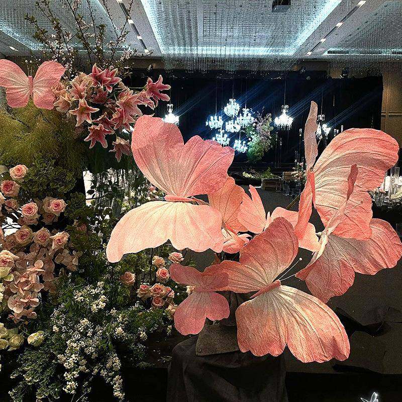 仿真立体蝶蝴纸艺花大型场婚礼舞布台背2025景墙装饰摄影商橱窗美,鲜花速递/花卉仿真/绿植园艺,仿真花,淘宝优惠券,粉丝福利购,淘宝优惠卷