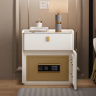 卧柜室床头保收险柜保险箱多功能轻奢简XHS约现代实木安装纳储免