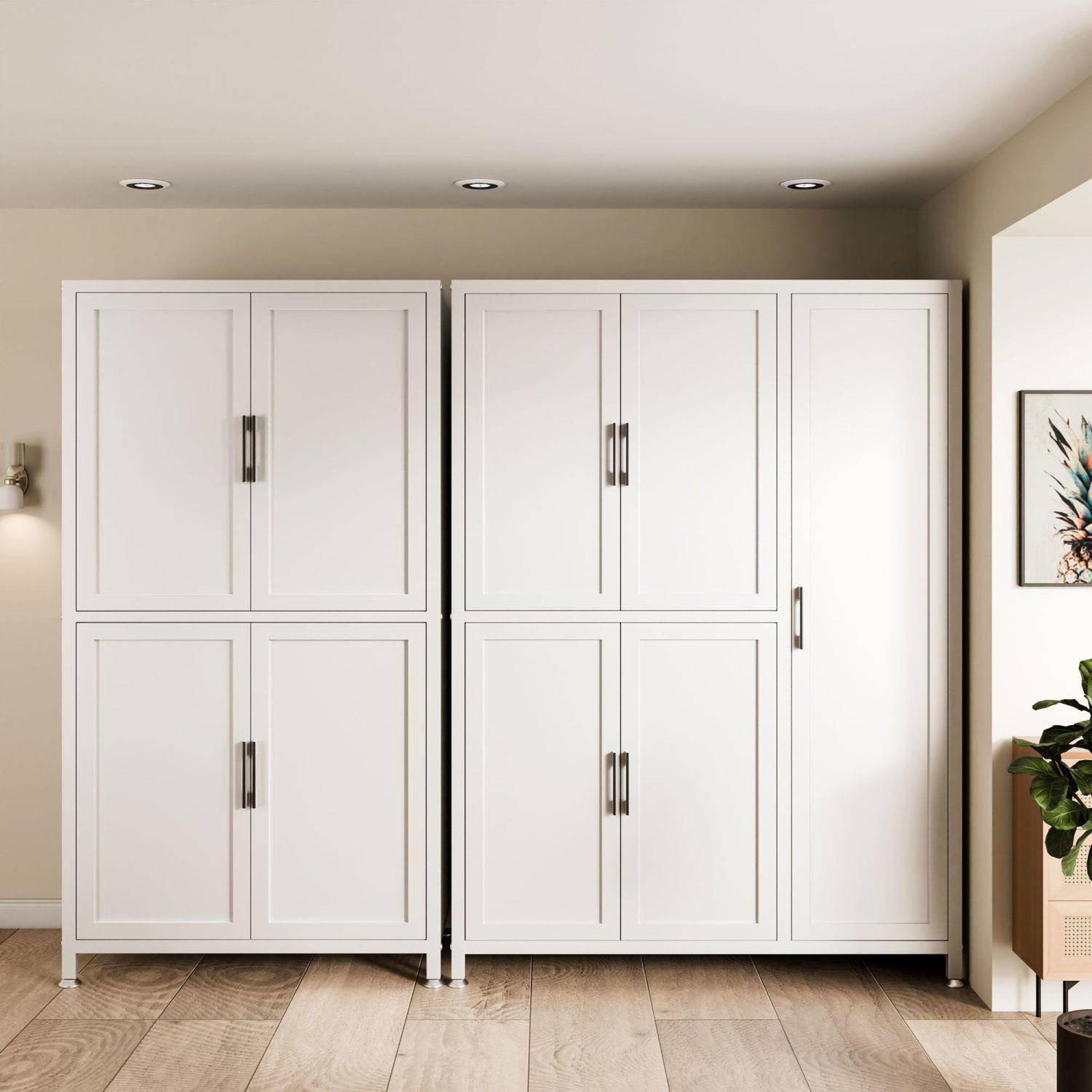 成人衣柜卧室家用出无现代加铁艺纳收柜子租房简易厚儿童宝宝衣橱