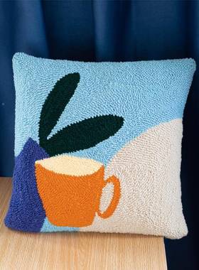 罗斯制毛线戳俄戳绣星球抱HEL枕刺自绣DIY材料包手工绣礼物作送男