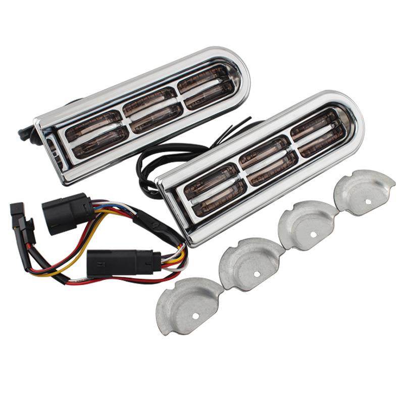 适泥用哈雷大滑翔公TL00248路滑翔CO改装边箱2V灯LED挡板灯后尾灯