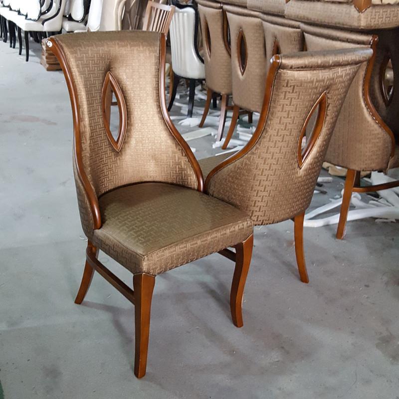橡木椅韩式餐椅娱乐赌场豪华餐椅酒店餐厅实木椅子