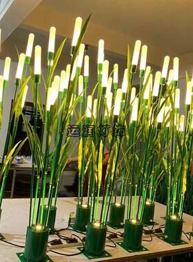 LED亚克力芦苇灯公园地插景观灯户外防水亮化草坪装饰芦苇灯组合