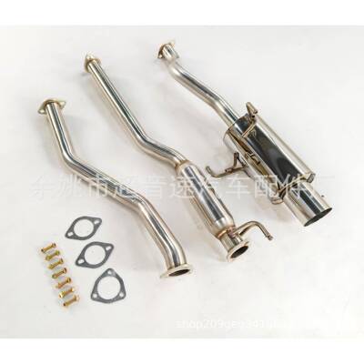 汽车排气系统改装适用HondaCivic2/4D海外仓不锈钢猫背排气管