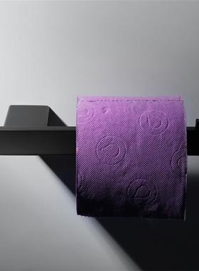 浴室挂件镀黑不锈钢304卫生间卷纸巾架HI08041