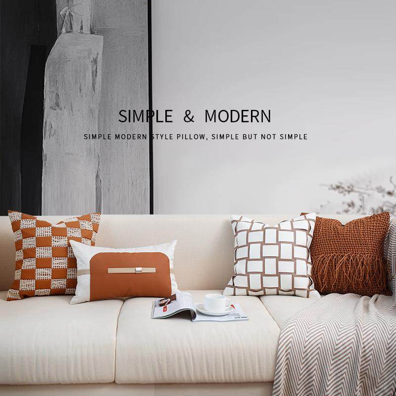 枕色沙发客厅轻奢高级感橙皮抱抽JY708象编织枕方枕民宿酒店软抱,居家布艺,抱枕被,淘宝优惠券,粉丝福利购,淘宝优惠卷