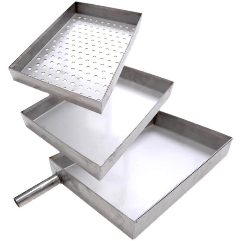 304子材质CMB不锈钢盘接水托盘接油质盘2盘01材长方形手工盘餐盘