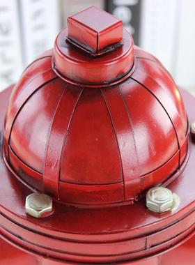 古创意铁PS020饰皮手工艺消防栓模型品摄摄影道具装拍落地摆件