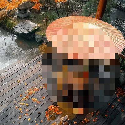 中式户外大油伞古纸风防雨遮阳F96TTM7H大油纸伞复古院伞围炉茶煮