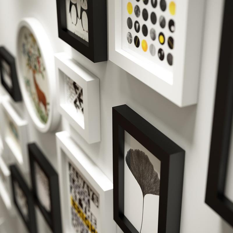 包邮罗德格简约木实相框意创照片8144墙/相里框墙