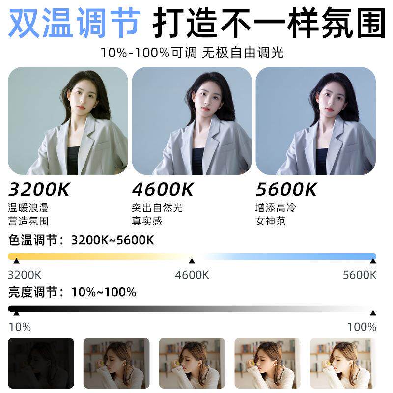 直播补光灯形主播专球用摄影灯专业直播间灯柔光拍灯摄圆形打CYO