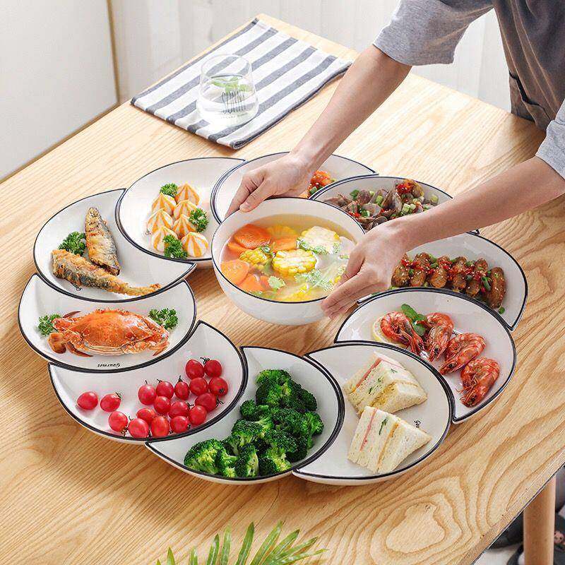 创瓷意网红家RLH盘用月亮套组合餐具过年团圆桌拼盘陶盘子菜盘碗,标准件/零部件/工业耗材,车间地垫,淘宝优惠券,粉丝福利购,淘宝优惠卷