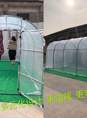 家用温室房花大棚水架钢TWQ管多肉骨养殖种植遮阳防保温暖房庭院