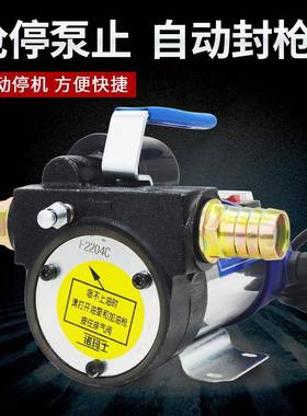 厂家抽油泵电动加油柴油泵机11302伏24V2停20V油家用关枪机自煤吸