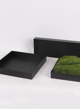 MC-TY-75新式方型花盆植物藓景插花器皿样板间酒店长廊中花艺苔造