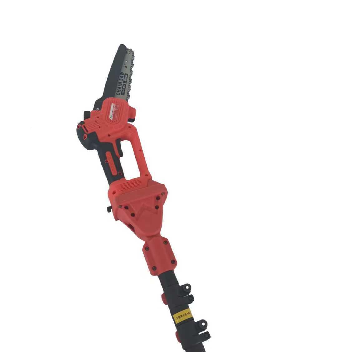 厂家一直修剪树木工锂电枝电锯跨境大RIJ功率体伸缩杆伐木高供枝