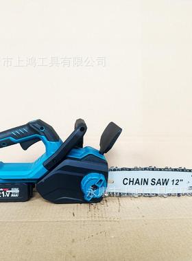 新款充电式伐木锯手持电动锯锂RDV电池大功率手电锯链锯家用电工