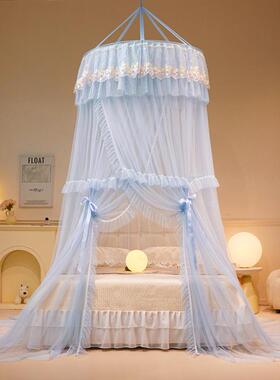 浪架漫主圆顶蚊帐单双人防蚊可配升降支亲风肤公防蚊通用AJM25033