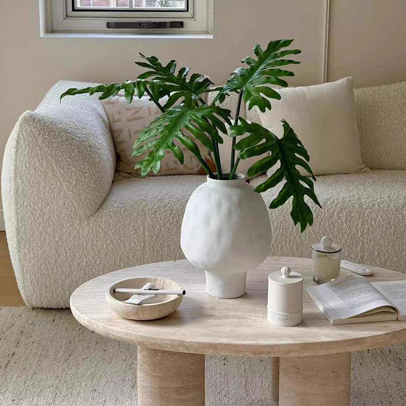 新式轻奢陶瓷花高瓶插花摆件级感小CSV中众客厅家装居饰花瓶陶瓷