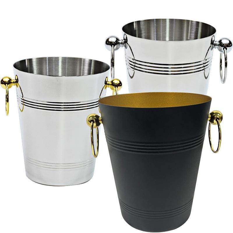 不锈钢酒粒冰桶商吧用冰桶啤JY21酒桶配不钢锈冰夹子