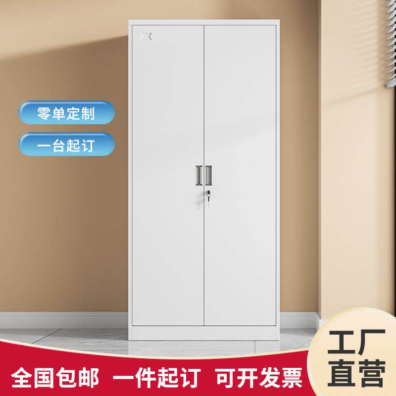 加厚款对开门文件柜宽60/70/80/90/cm办公铁皮柜家用带锁储物柜子