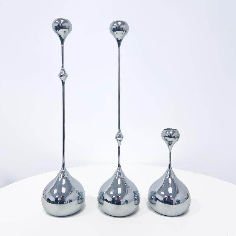 金属水滴烛台摆件家用蜡烛台软装饰样板房家居客厅餐厅工艺品,农用物资,其他肥料,淘宝优惠券,粉丝福利购,淘宝优惠卷