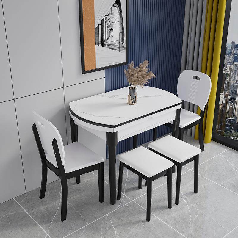 家用可变餐桌小户型桌椅现代板餐桌椅岩户型圆桌变圆小户折叠简约,电子元器件市场,其它元器件,淘宝优惠券,粉丝福利购,淘宝优惠卷